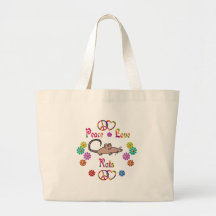 PEACE LOVE RATS TOTE BAGS