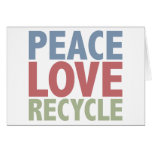 Peace Love Recycle cards