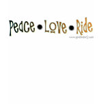 Peace*Love*Ride (Black/Orange) t-shirts