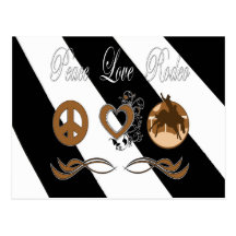 Peace Love Rodeo Post Cards