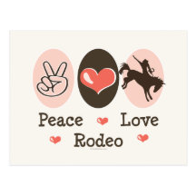 Peace Love Rodeo Postcard