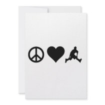 Peace Love Rollerblading Personalized Invitation