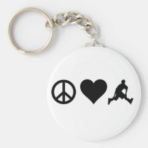 Peace Love Rollerblading Keychains