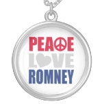 Peace Love Romney Personalized Necklace