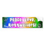 Peace Love Rottweilers Bumper Sticker