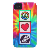 Peace, Love, Sailing iPhone 4 Case-Mate Cases