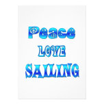 Peace Love Sailing Personalized Invites