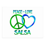 Peace Love SALSA Post Cards