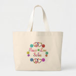 PEACE LOVE SALSA TOTE BAG