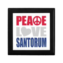 Peace Love Santorum Jewelry Boxes