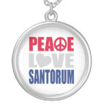 Peace Love Santorum Pendant