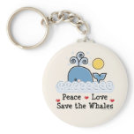 Peace Love Save The Whales Key Chain keychains