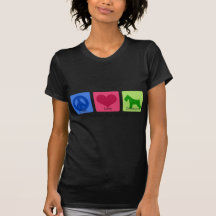Peace Love Schnauzer T Shirt