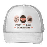 Peace Love Schnoodles Cap Hat