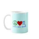 Peace Love Scorpio Zodiac Design mugs