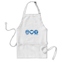 Peace Love Scotland Aprons