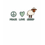 peace love sheep t-shirts