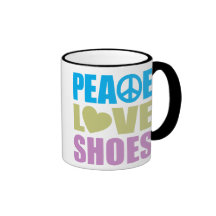 Peace Love Shoes Coffee Mug