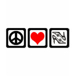 Peace love shoes t-shirts