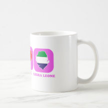 Peace Love Sierra Leone Mugs