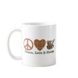 Peace, Love & Sloths mugs