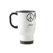 Peace, Love, Soccer Coffee Mugs