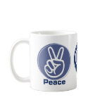 Peace Love Soccer Coffee Mug