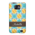 Peace Love Softball Samsung Galaxy S Case Cover