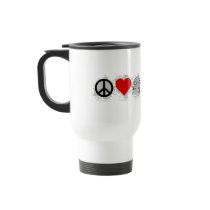 Peace Love Speed  Emblem 2 Coffee Mug