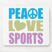 Peace Love Sports Mouse Mats