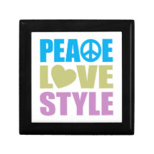 Peace Love Style Jewelry Box