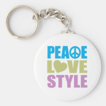 Peace Love Style Keychain
