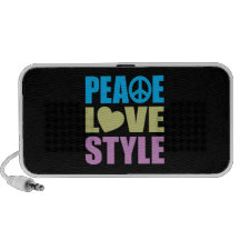 Peace Love Style PC Speakers