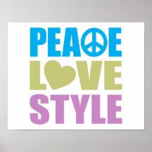 Peace Love Style Print