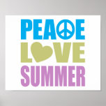 Peace Love Summer Print