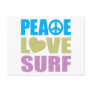 Peace Love Surf Postcard