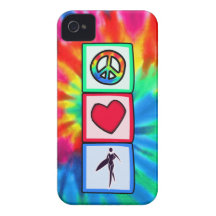 Peace, Love, Surfer Girls iPhone 4 Covers