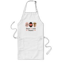 Peace Love Surgery Surgeon Apron