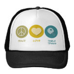 Peace Love Table Tennis Trucker Hats