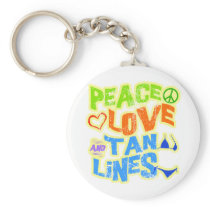 Peace Love Tan Lines Keychain