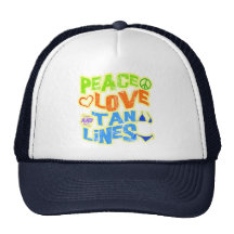 Peace Love Tan Lines Mesh Hat