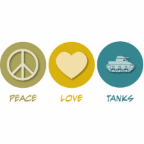 Peace Love Tanks Photo Cut Out