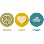 Peace Love Tanks photo sculptures