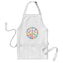Peace Love Taurus Aprons