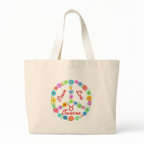 Peace Love Taurus Tote Bag