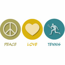 Peace Love Tennis Acrylic Cut Out