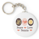 Peace Love Tennis Key Chain keychains