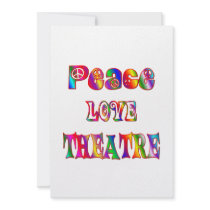 Peace Love Theatre Personalised Invite