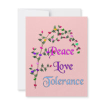 Peace Love Tolerance