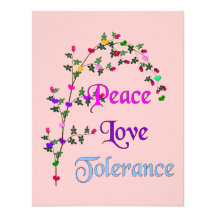 Peace Love Tolerance Invites